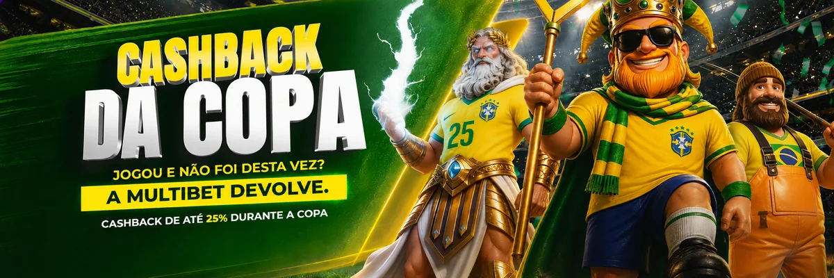 Cashback da Copa de até 25% na MultiBet durante a Copa do Mundo 2026